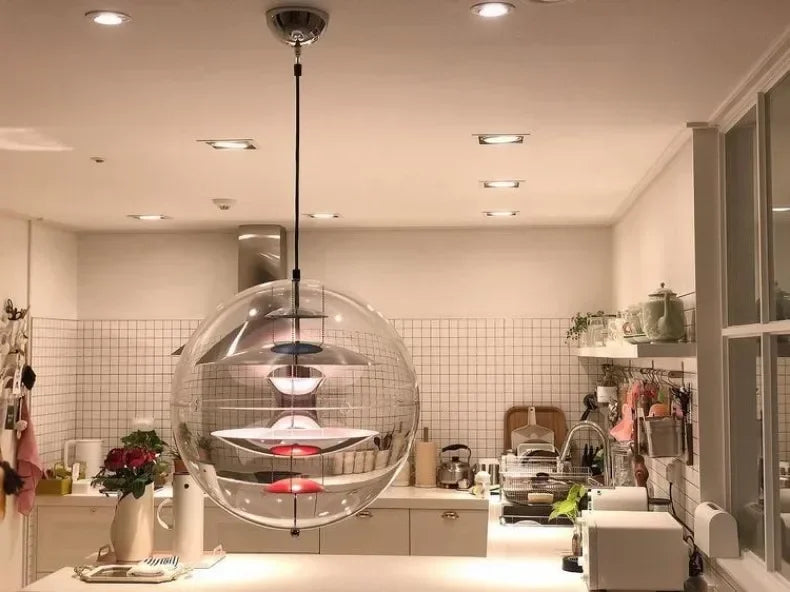 Danish Personality Spherical Planet Lamp Creative Nordic Cafe Tea Restaurant Bar Designer Chandelier