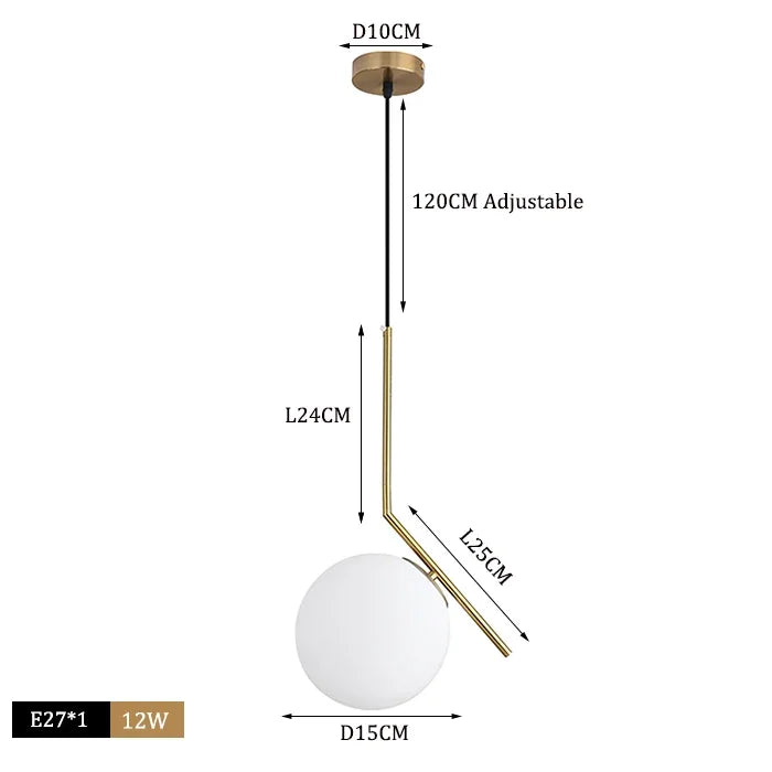 Modern Glass Ball Pendant Lights