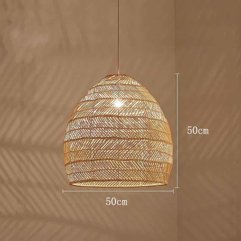 Chinese Style Handmake Rattan Lamp