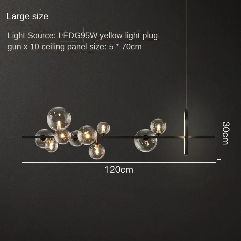 Modern Glass Ball Led Pendant Lights