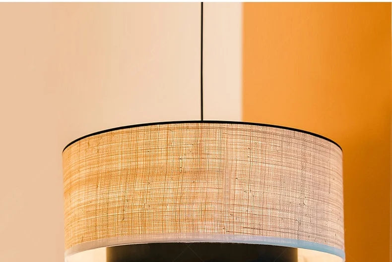 Margin Pendant Japanese Linen Cloth Lamp