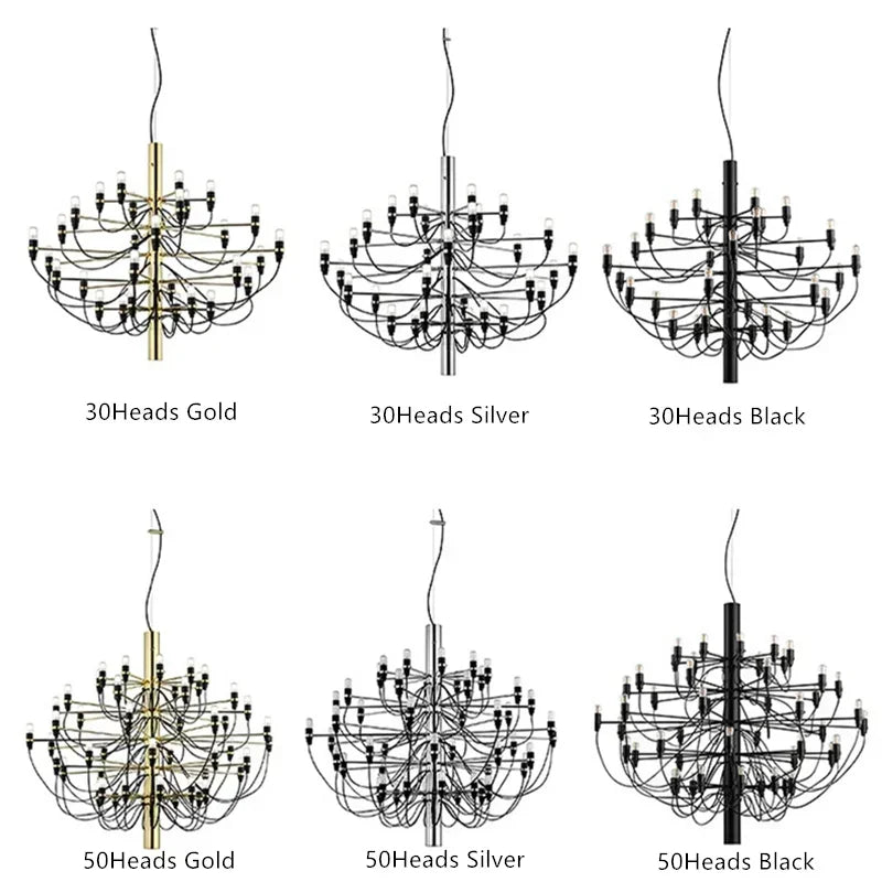 Italian Luxury Tree Branch Suspension Lamp Chandelier