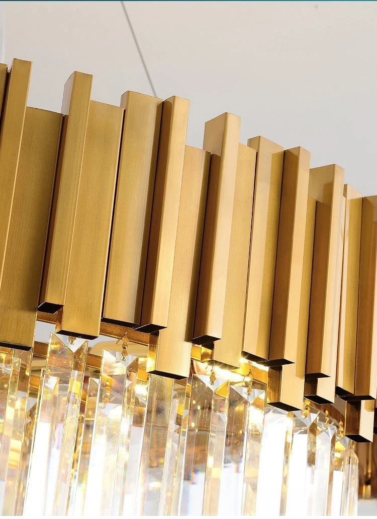 Gold Crystal LED Chandelier Lighting