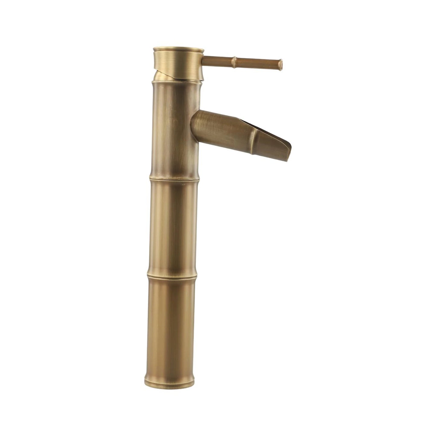 Bathroom Vanity Faucet Single Handle Hole Bathroom Sink Faucet Basin Mixer Tap Antique Brass Supply Hose Tap Hot Cold Water