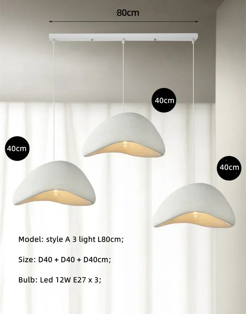Minimalism Wabi-Sabi LED Pendant Lights