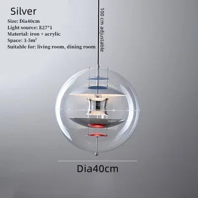 Danish Personality Spherical Planet Lamp Creative Nordic Cafe Tea Restaurant Bar Designer Chandelier