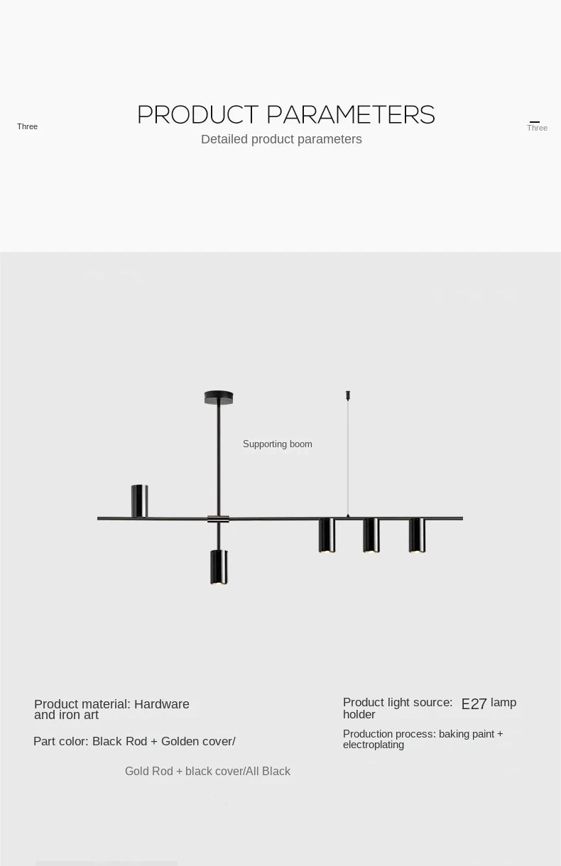 Kitchen Hanging Ceiling Lamps Simple Modern Style Long Chandelier LED Living Room Pendant Light Fixture Dining  Bar Counter Lamp