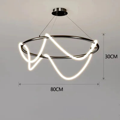 Nordic LED Long Hose Chandelier