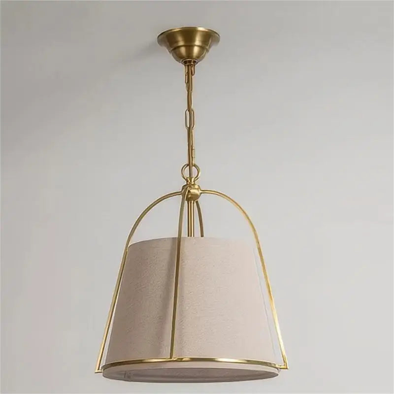 American Simple Dining Room Cloth Chandelier Minimalist Restaurant Bar Creative LED Light Bedroom Cloth Study  Pendant Lamp