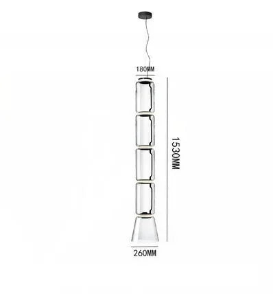 Modern LED Glass Pendant Lamp