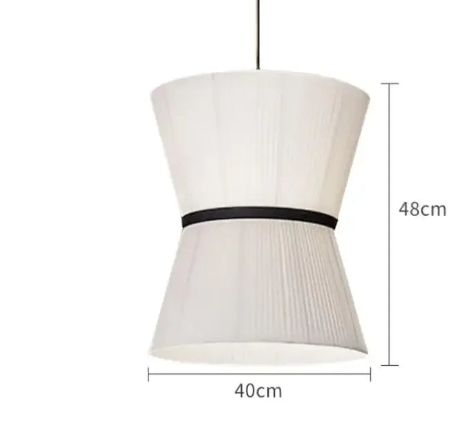 Folie pendant lamp for dining room fabric hanging lamp white pleated Restaurant Lamps Japanese Cafe bar table Decorative Lamp