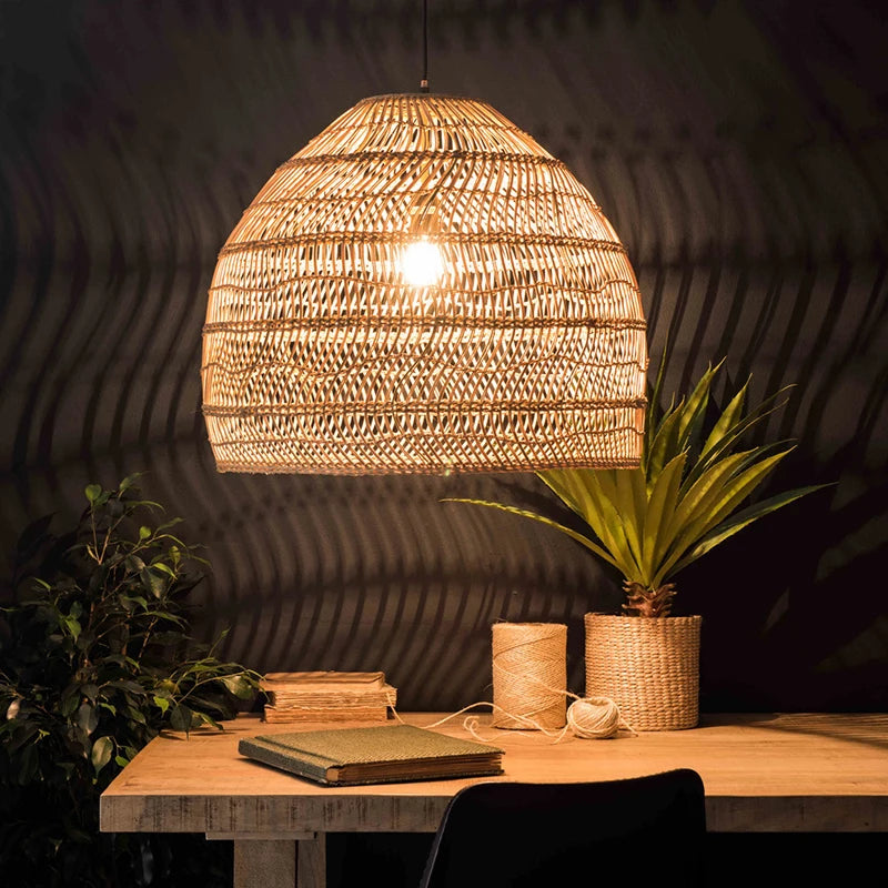 Chinese Style Handmake Rattan Lamp