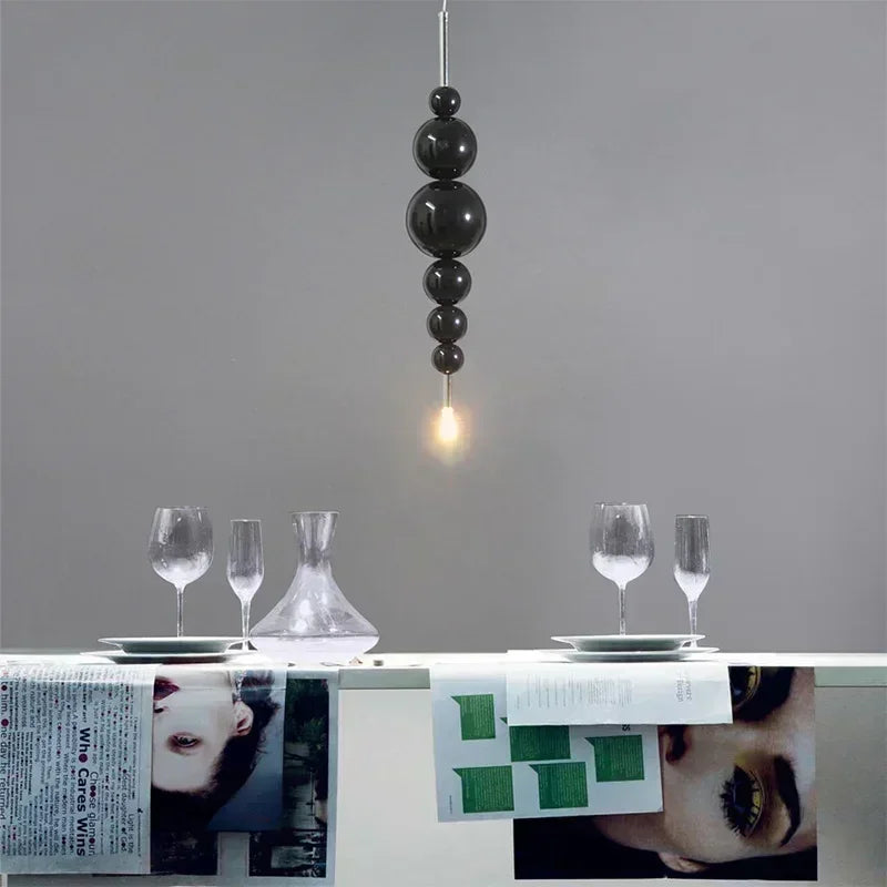 Black Metal Bubble Luxury Ceiling Pendant Lamp