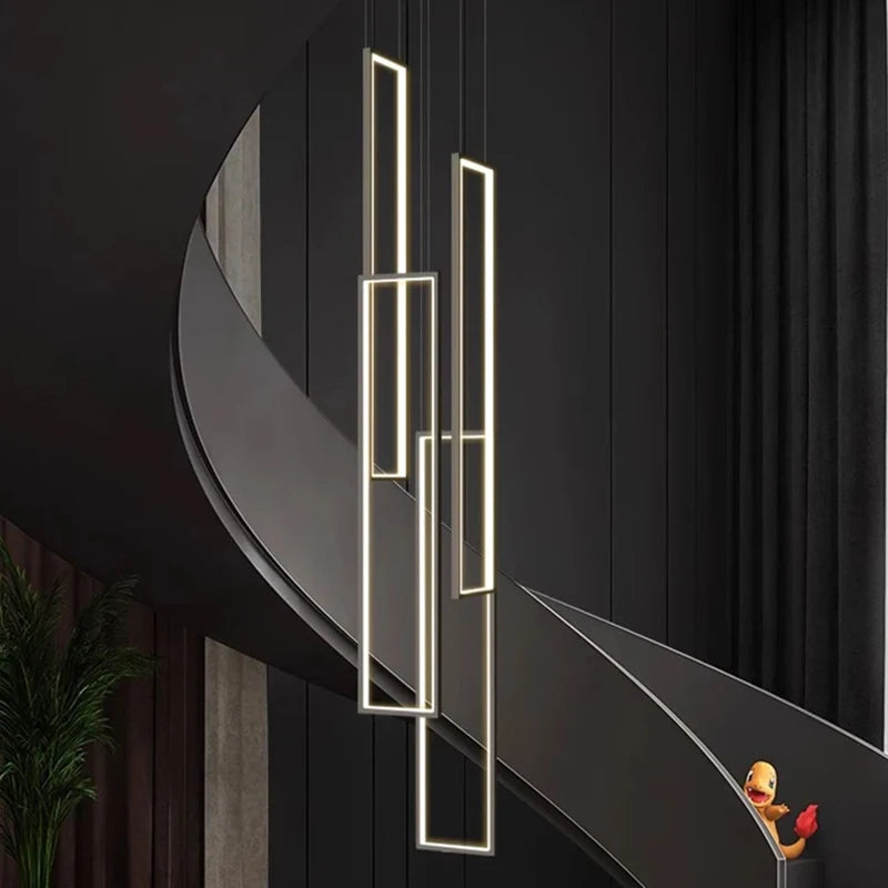 Modern Stair chandelier Nordic light luxury simple Ceiling lamps hanging light led chandeliers for the living room indoor light