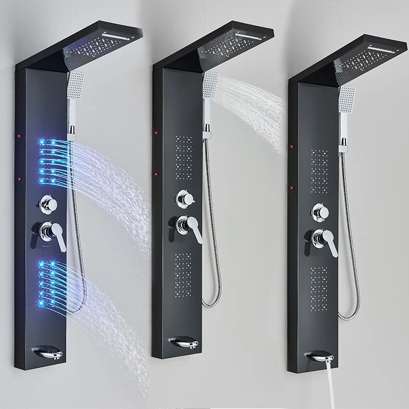 Bathroom Shower Panel LED Light Bathroom Faucet