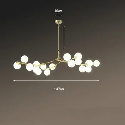 Modern Tree Branches LED Glass Pendant Lamps