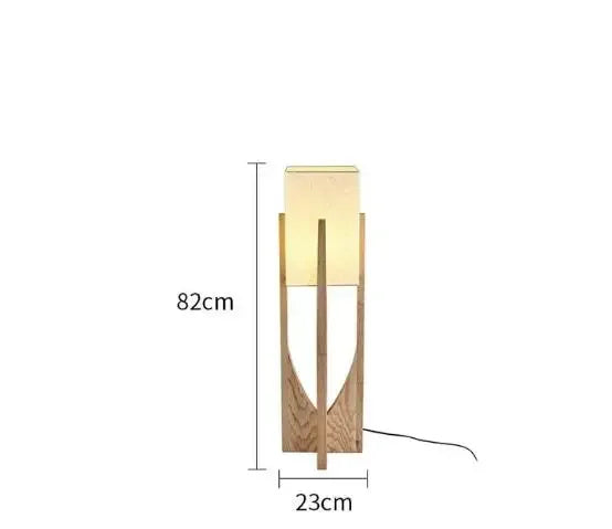 Nordic Designer Floor Lamps Solid Wooden Luminarias