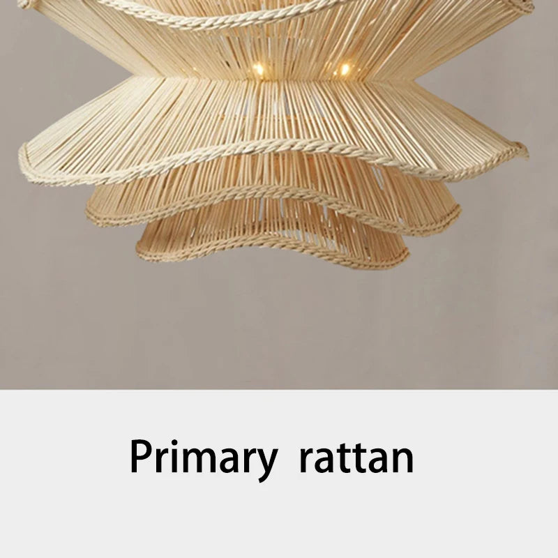 Creative Multi-level Rattan Lamp Nordic Designer Pendant Lights