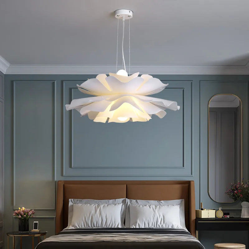 Modern Minimalist Flower LED Wave Pendant Lamp