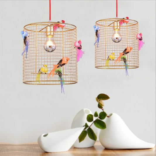 Pendant Lamp Creative Bird Cage Light