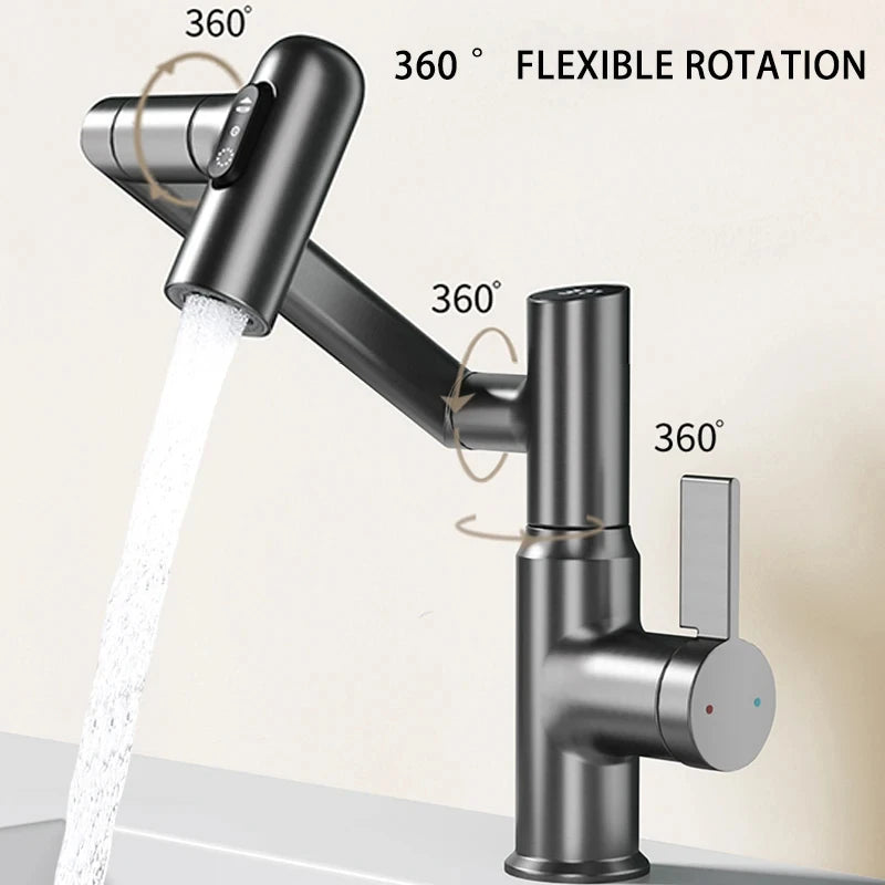 Digital Display LED 360 Rotation Basin Faucet