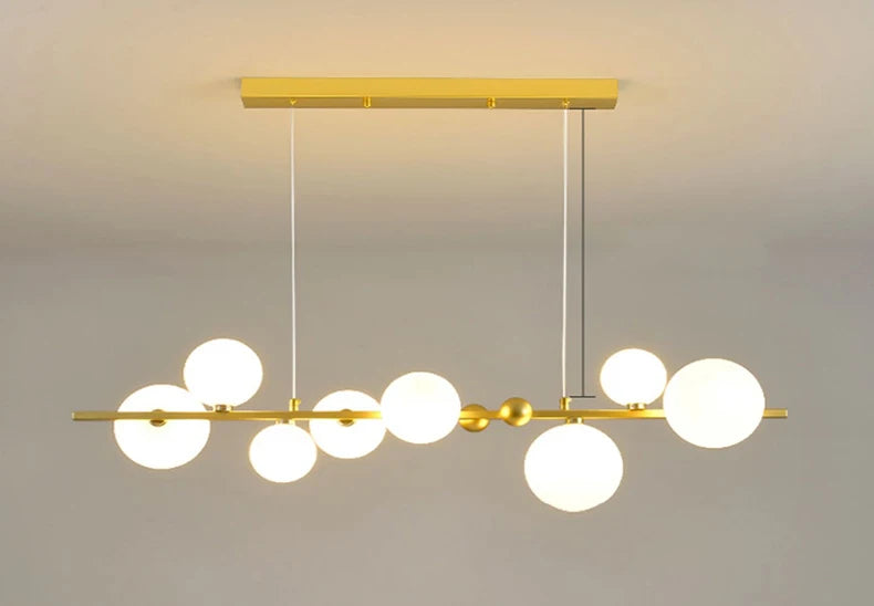 Nordic Chandeliers with 8 Oversized Glass Bulbs