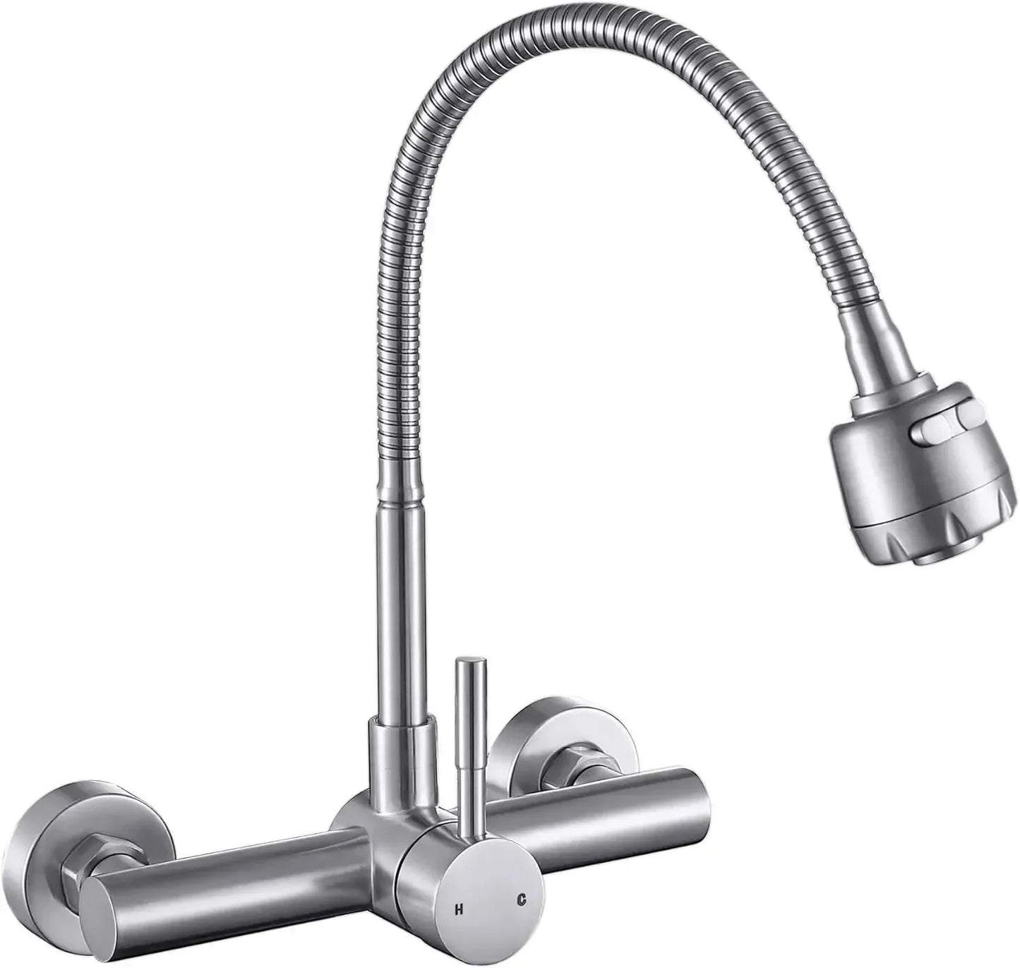Kitchen Faucet Hot and Cold Water Household Wall Mounted Tap Bathroom Faucet Shower Faucet Bathroom Accessories