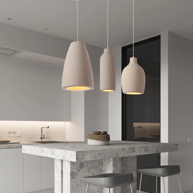 Modern Wabi-Sabi Minimalist LED Pendant Light Chandelier