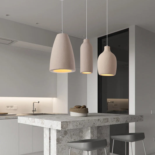Modern Wabi-Sabi Minimalist LED Pendant Light Chandelier