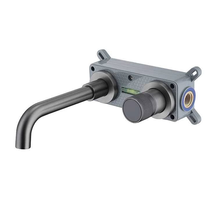 Black Brass Bathroom Faucet Hidden with Intelligent Digital Display