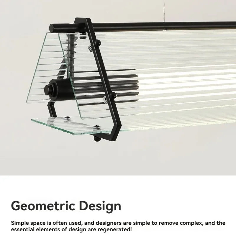 Nordic Led Long Tube Glass Pendant Lights