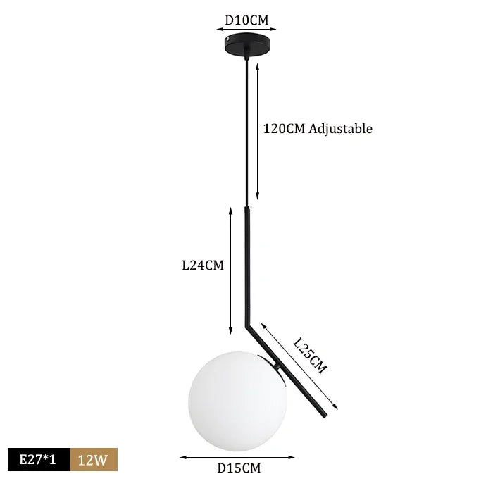 Modern Glass Ball Pendant Lights