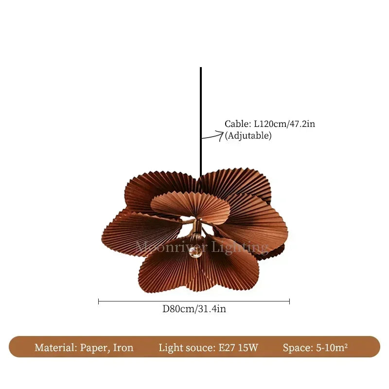 Wabi-Sabi Paper LED Ceiling Lamp