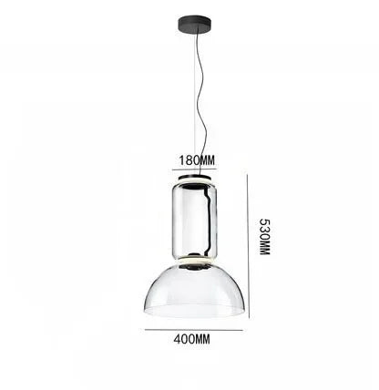 Modern LED Glass Pendant Lamp