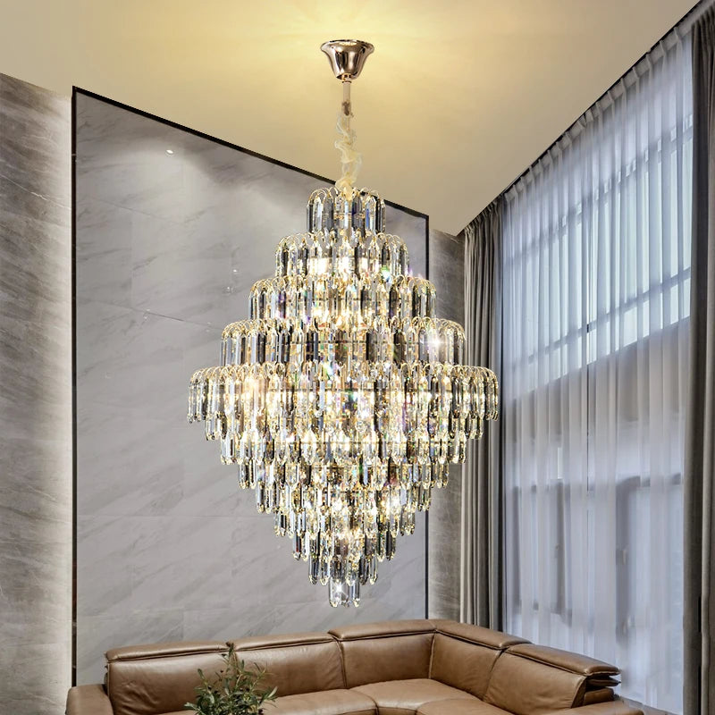 Designer LED Tiered Light Luxury Chandelier