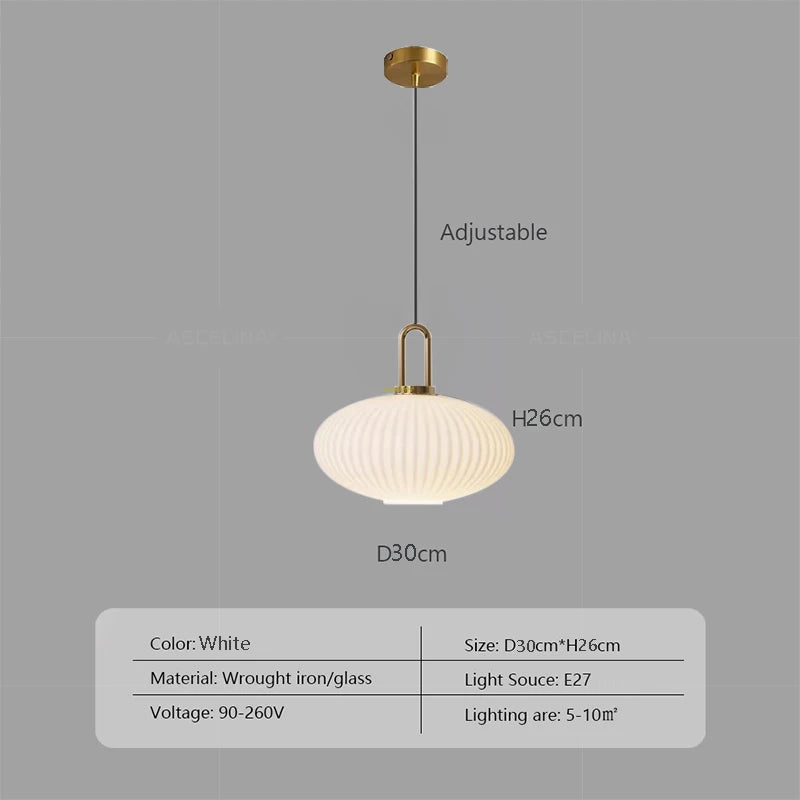 Glass Pendant Light Japanese Lamp