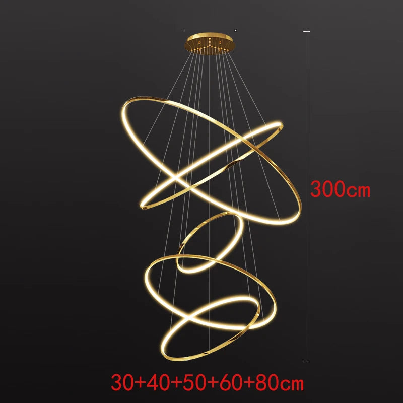 Nordic Stainless Steel Chandelier