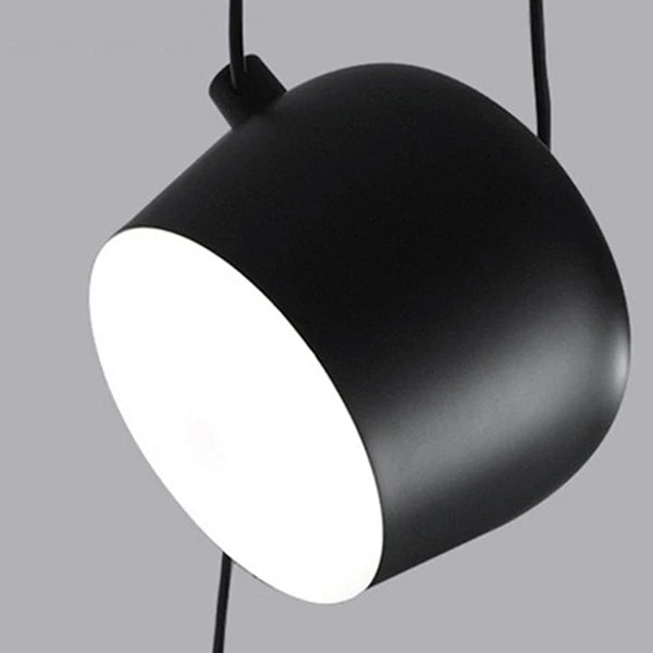 Aim pendant light Modern Drum Pendant Lamp For Living Room Bedroom Restaurant Bar Decor Creative black Long line chandelier