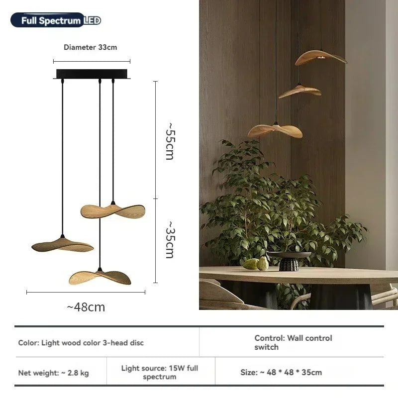 Designer Chinese Log Craft Chandelier
