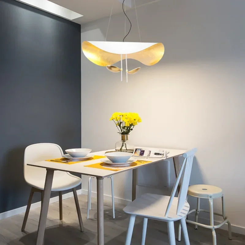 Italian Creative Lotus Leaf Art LED Pendant Lamp