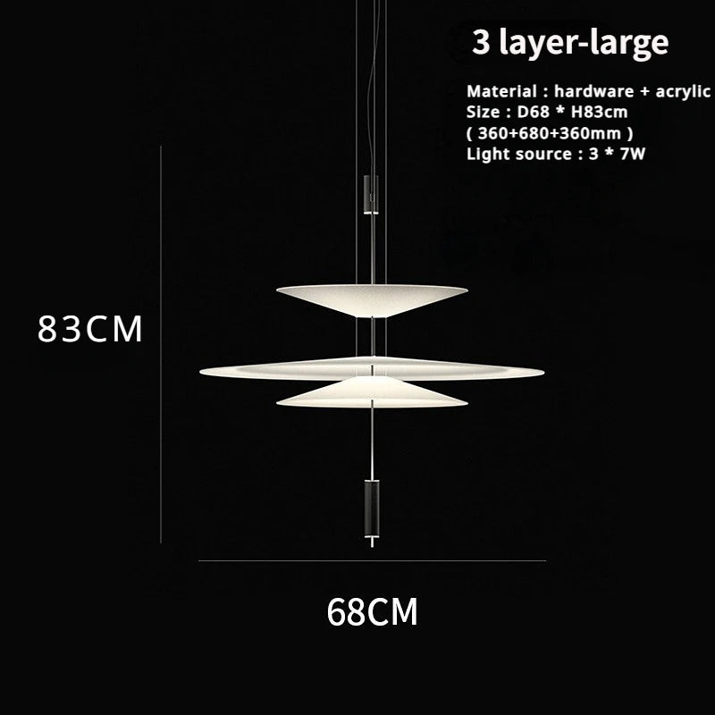 Modern Saucer Style Chandeliers
