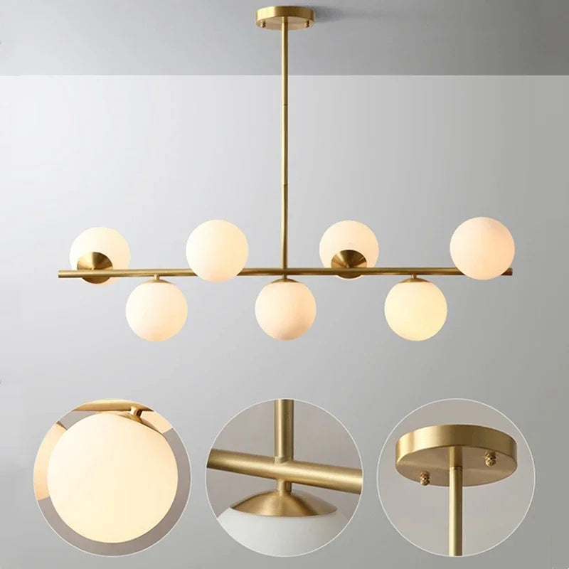 New Magic Bean Pendant Lights For Bedroom Loft Kitchen Glass Indoor Lighting Fixtures House Decoration Not Included Bulb