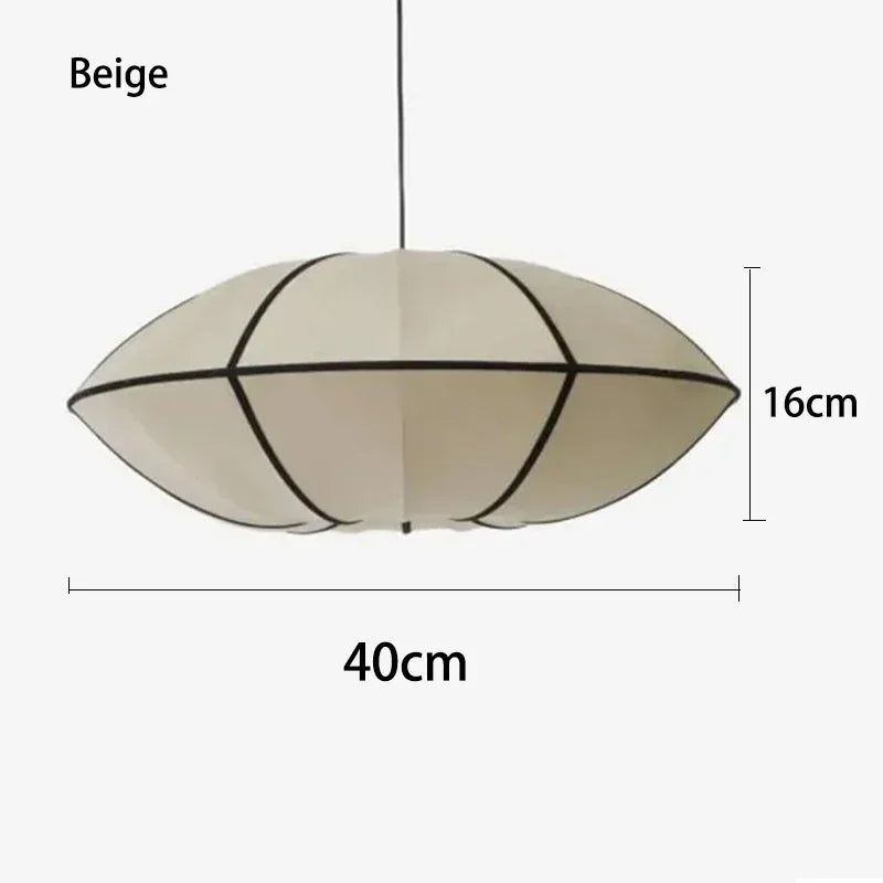 Vintage Danish Pendant Lamp rustic fabric E27 Colth Hanging Light for Living Room dining room Bedroom