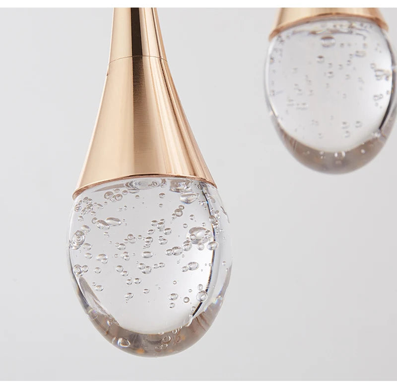 Modern Bubble Crystal Pendant Lights Indoor Hanging Lamp For Dining Room Bedroom Shop Bar Cafe Drop Pendant Lamp Home Decoration