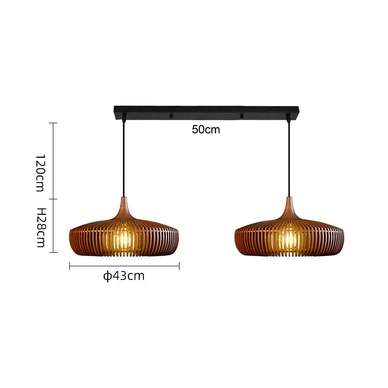 Clava Log Wood Pendant Lamp