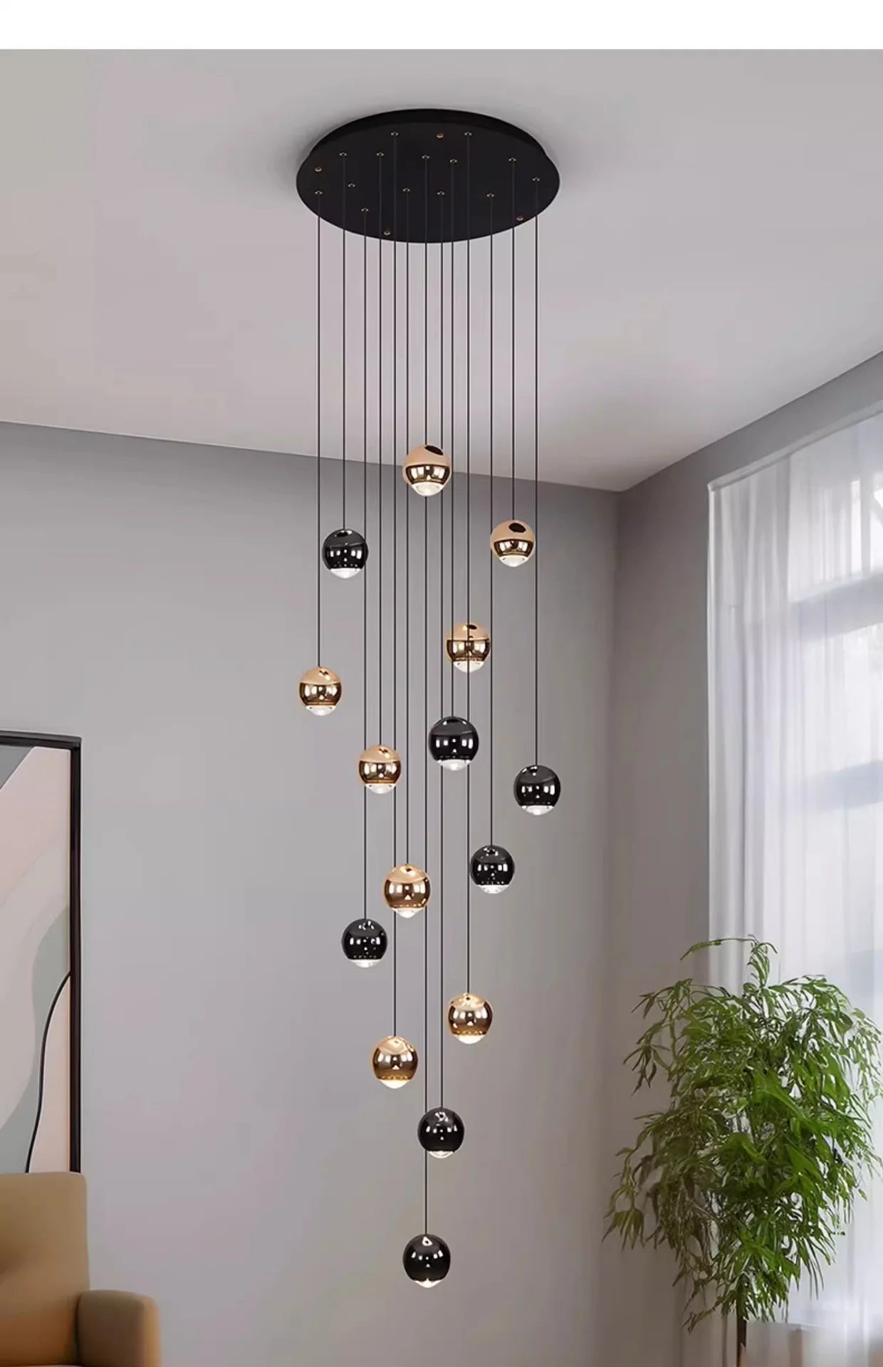 Pendent Lamp Stairs Chandelier lighting Living room Modern Pendant Lights for Kitchen Island Lustre stairs Hanging Ceiling Lamp