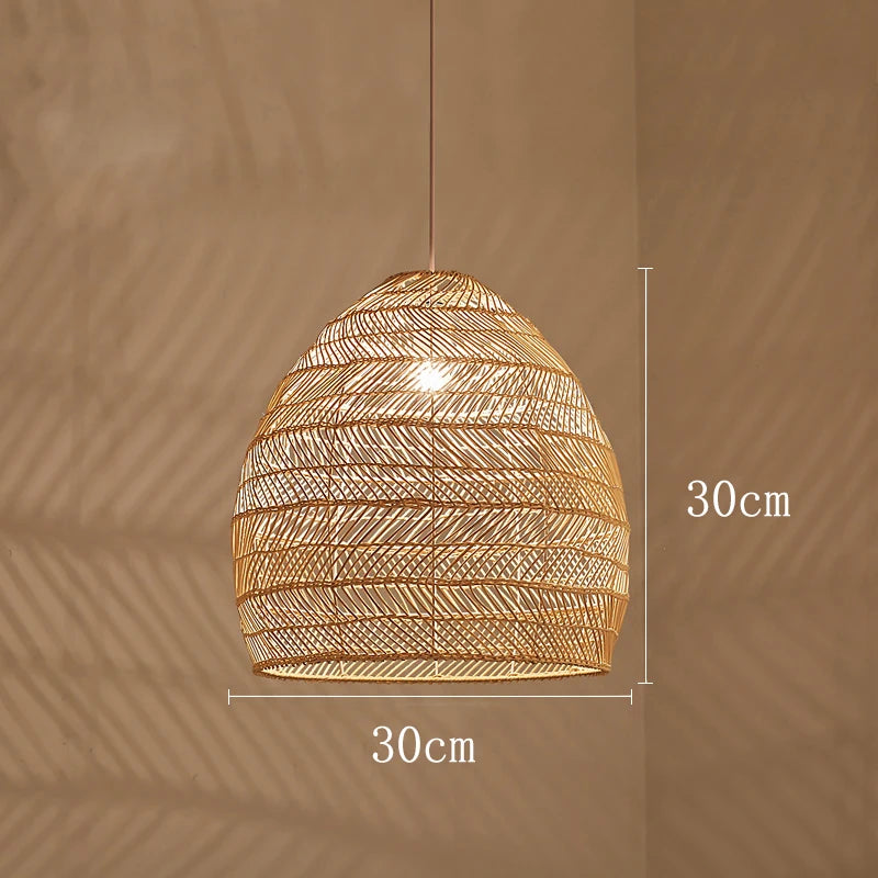 Chinese Style Handmake Rattan Lamp
