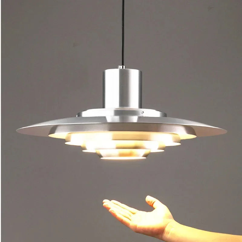 Danish Multi-Layer Flying Saucer Pendant Light
