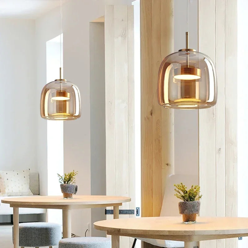 Nordic LED Glass Pendant Lights