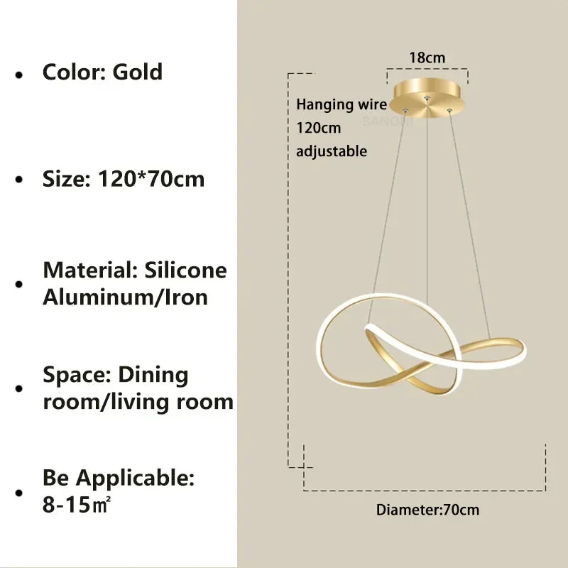 Modern Infinity LED Pendant Light